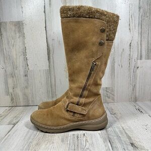 BareTraps Adele Brown Leather Cold Weather Tall Boots #1309